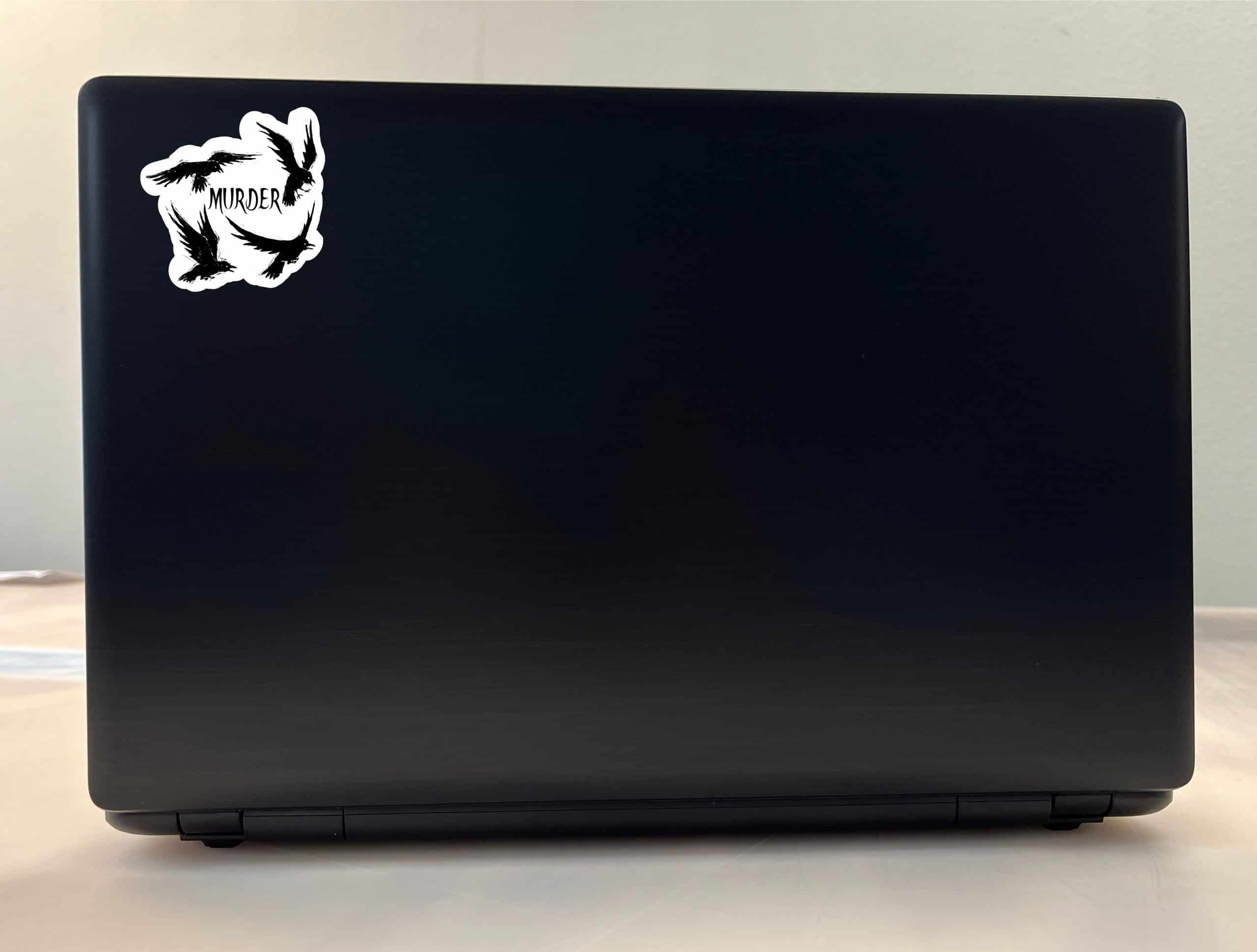 StickerTalk Crow Murder Vinyl Sticker Sheet, 2.5 inches by 2.5 inches