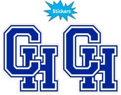 StickerTalk Central Heights ISD Logo Vinyl Sticker Sheet, 2.5 inches by 3 inches