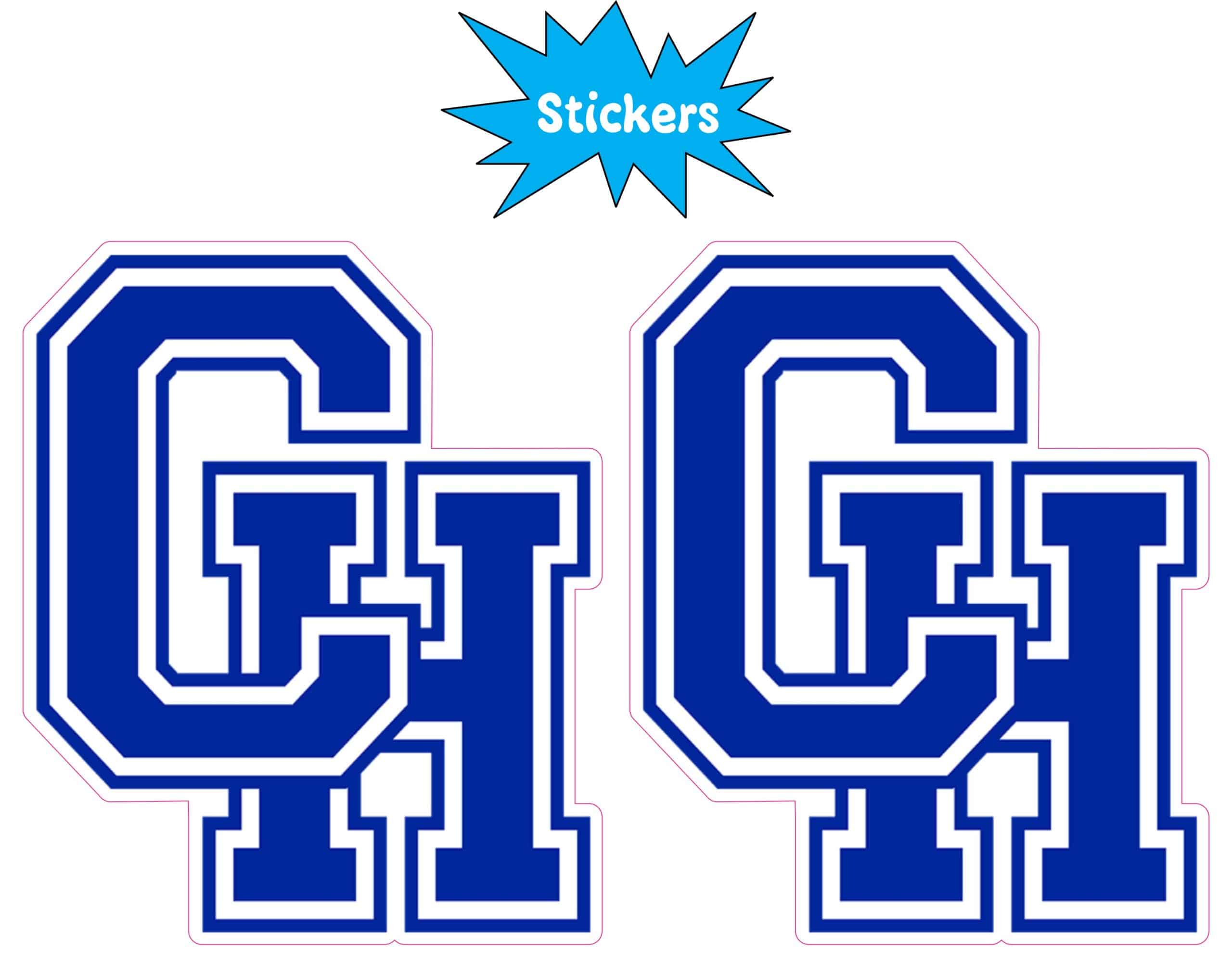 StickerTalk Central Heights ISD Logo Vinyl Sticker Sheet, 2.5 inches by 3 inches