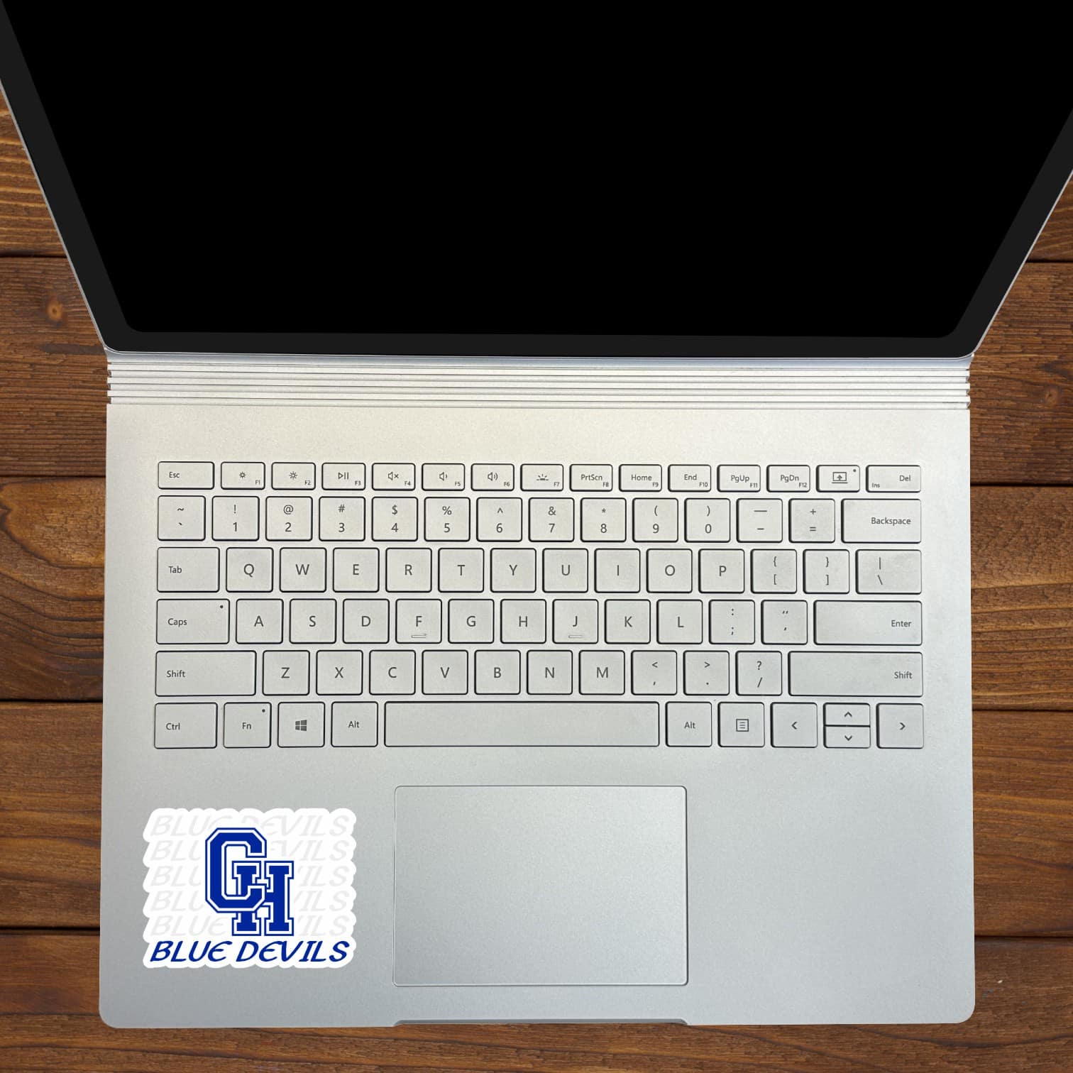 StickerTalk Central Heights Blue Devils Vinyl Sticker Sheet, 3 inches by 2.25 inches