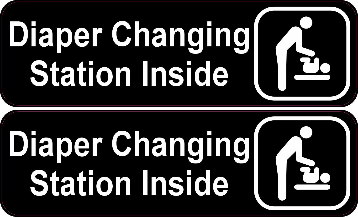 bold typography, pictogram icon, high contrast colors - vinyl removable sticker