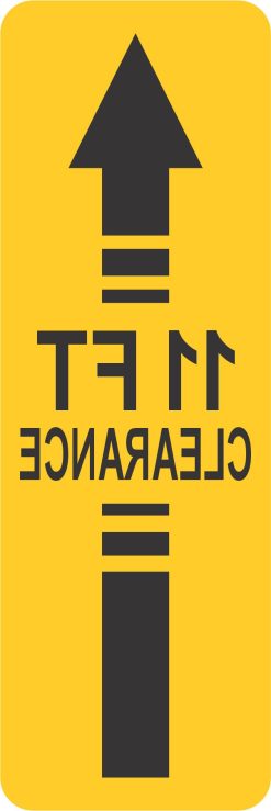 StickerTalk 11ft Clearance Arrow Mirrored Yellow Magnet, 2 inches by 6 inches
