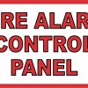bold red text, flame icons, white background - vinyl removable sticker