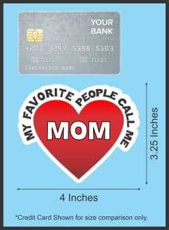 heart shape, bold typography, decorative border - vinyl removable sticker