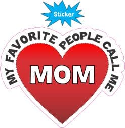 heart shape, bold typography, decorative border - vinyl removable sticker