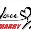 StickerTalk Will You Marry Me Script Magnet, 10 inches by 3 inches
