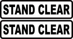 StickerTalk Stand Clear Vinyl Sticker Sheet, 8 inches by 2 inches