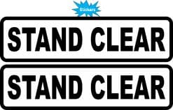StickerTalk Stand Clear Vinyl Sticker Sheet, 8 inches by 2 inches