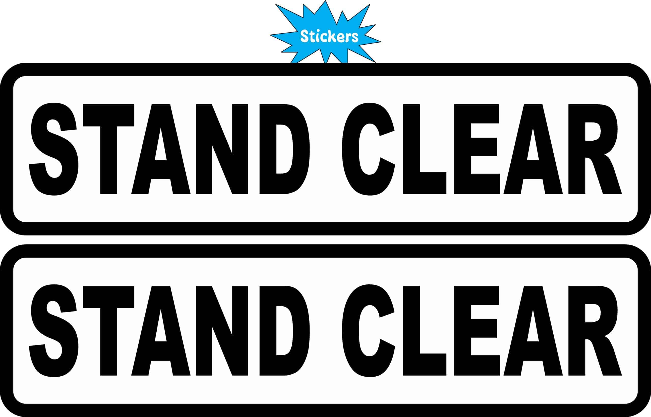 StickerTalk Stand Clear Vinyl Sticker Sheet, 8 inches by 2 inches