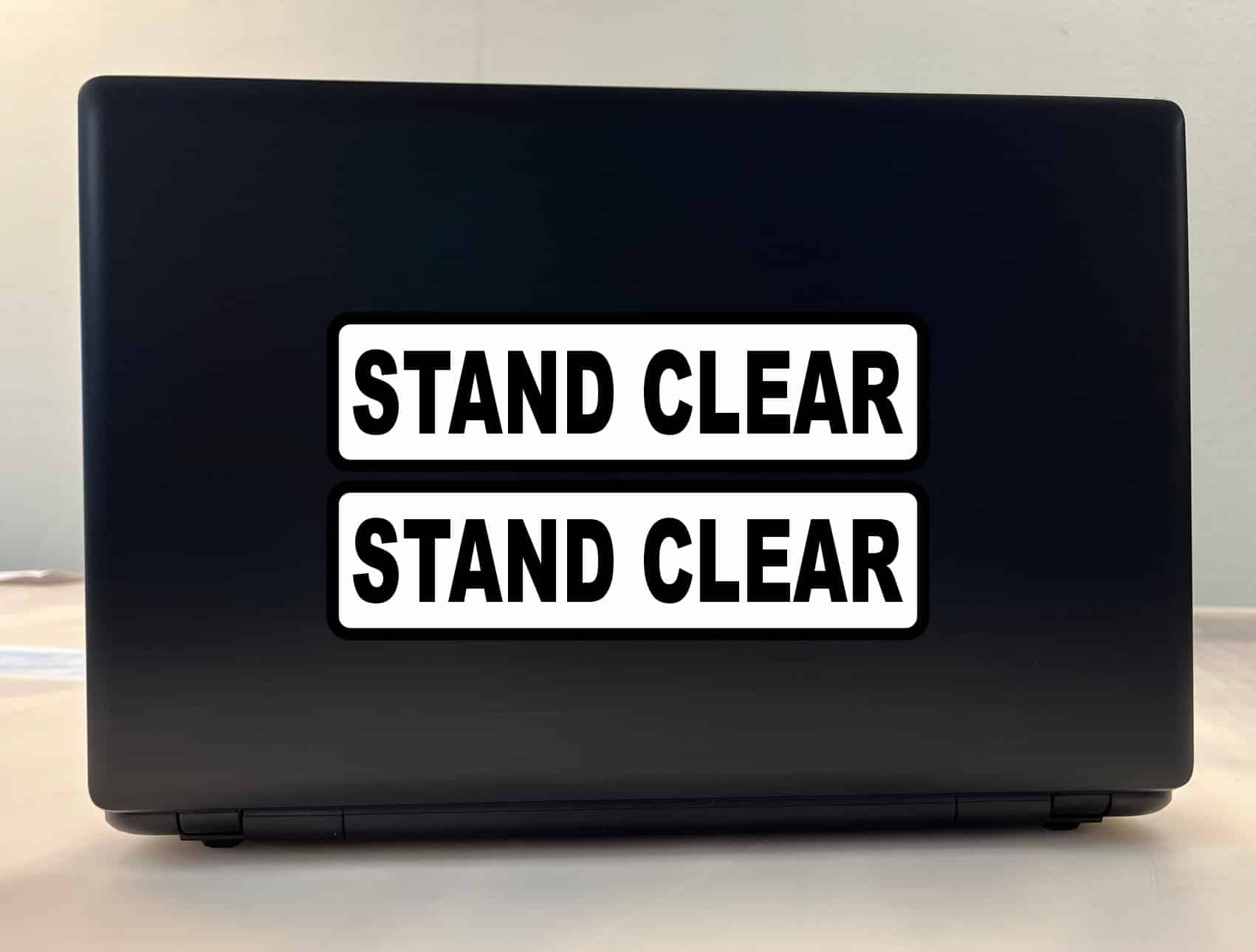 StickerTalk Stand Clear Vinyl Sticker Sheet, 8 inches by 2 inches