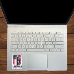 StickerTalk Lineman Powering America Vinyl Sticker Sheet, 2 inches by 3 inches