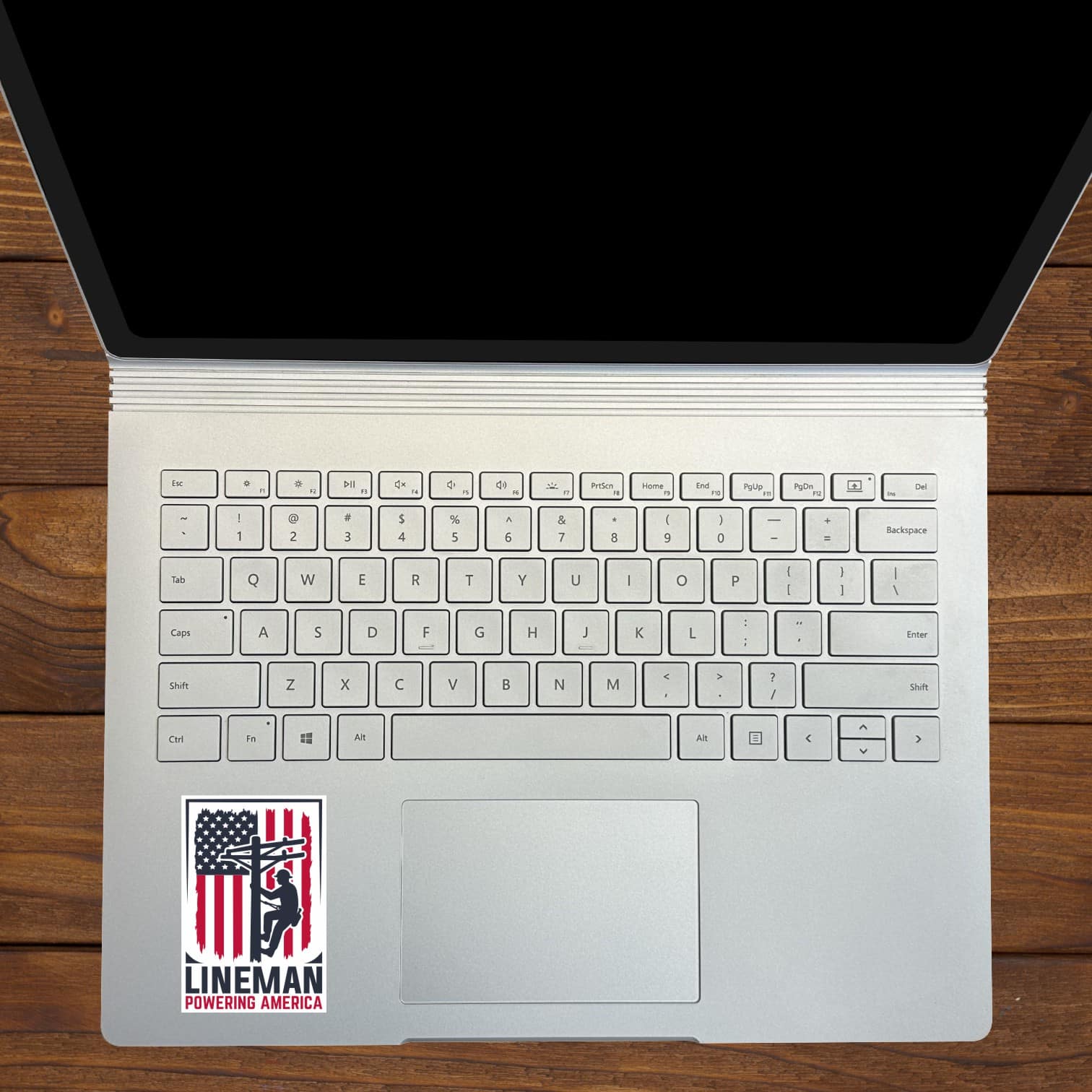 StickerTalk Lineman Powering America Vinyl Sticker Sheet, 2 inches by 3 inches