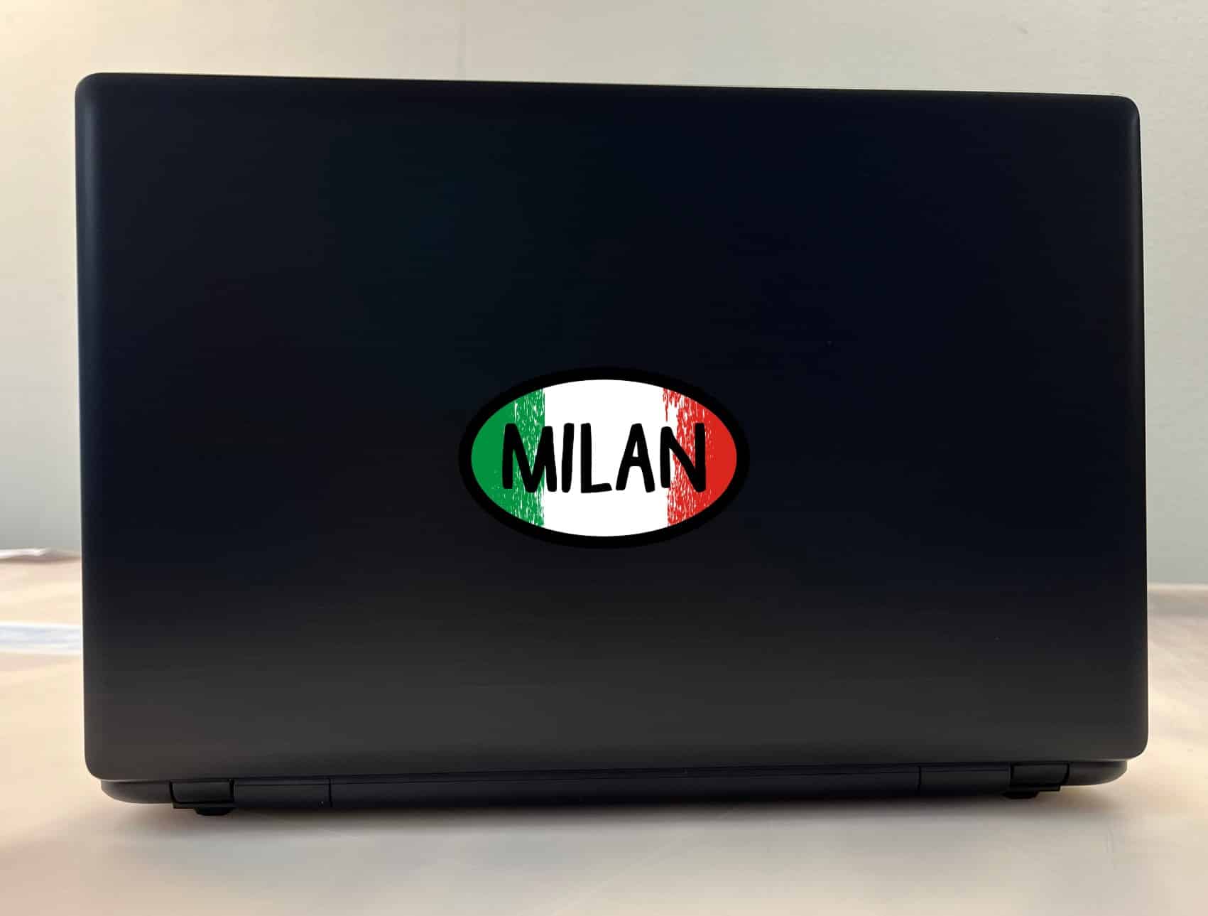 StickerTalk Milan Italy Vinyl Sticker, 4 inches by 2.5 inches