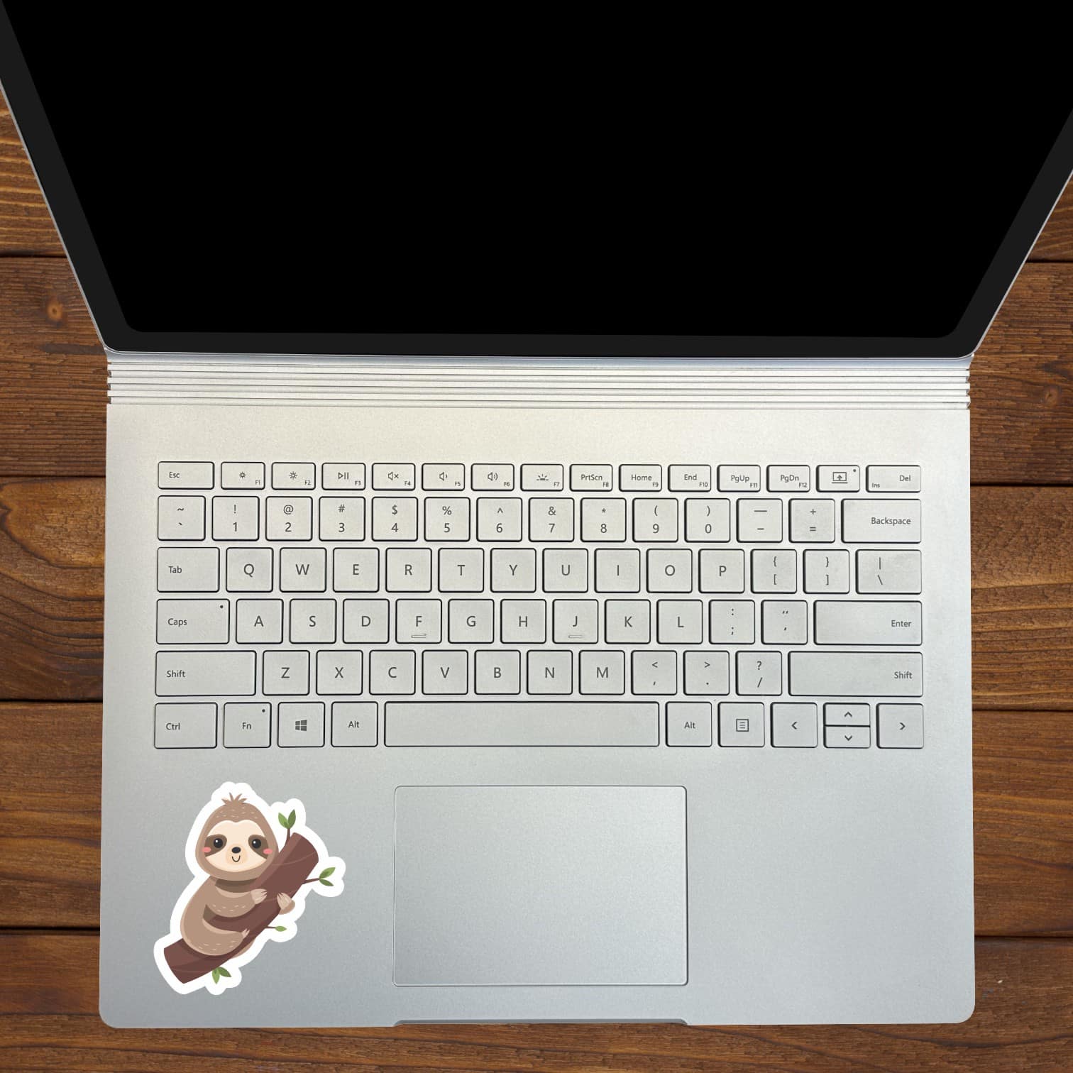 StickerTalk Cartoon Sloth Vinyl Sticker Sheet, 3 inches by 2.7 inches