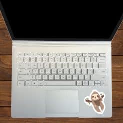 StickerTalk Cartoon Sloth Vinyl Sticker Sheet, 3 inches by 2.7 inches