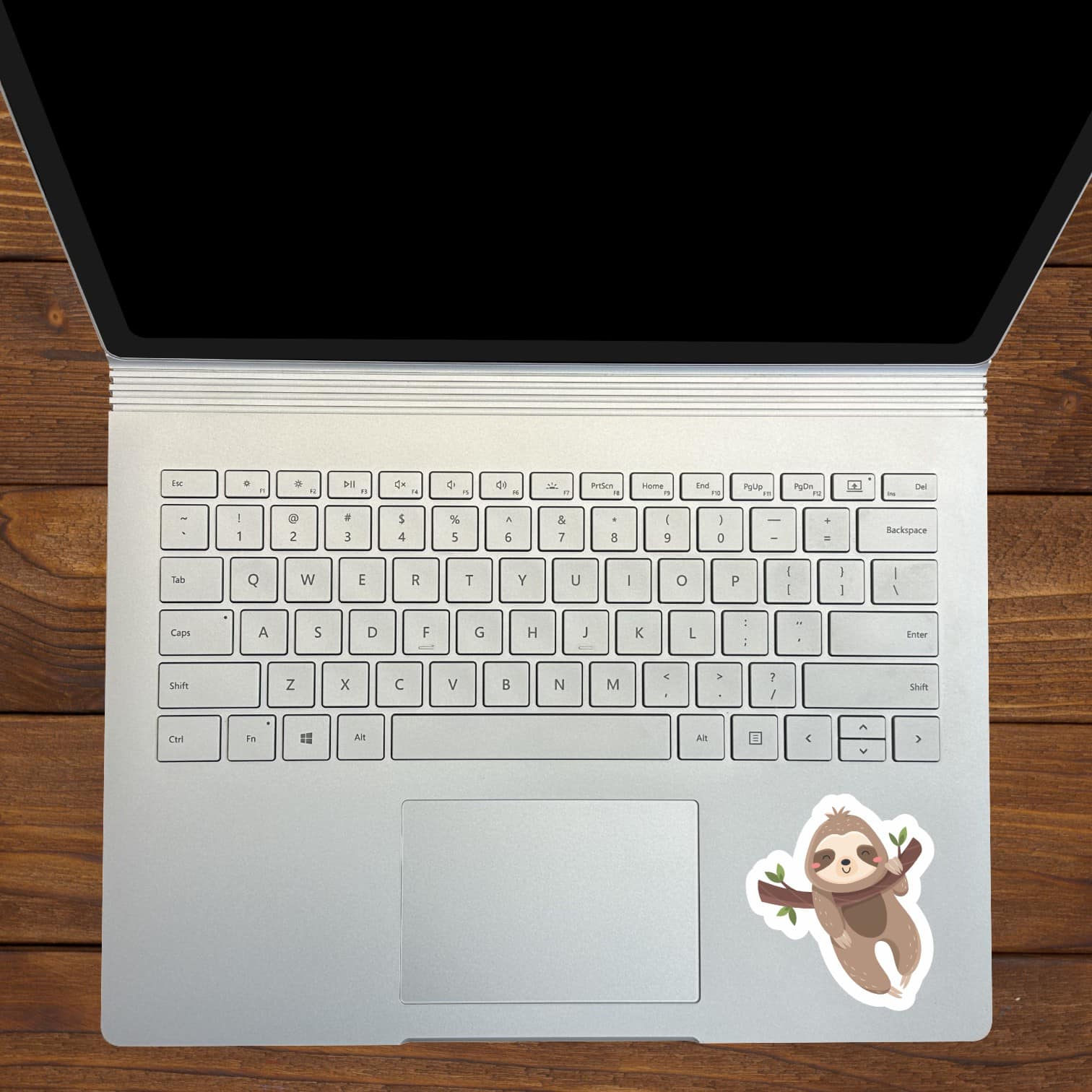 StickerTalk Cartoon Sloth Vinyl Sticker Sheet, 3 inches by 2.7 inches