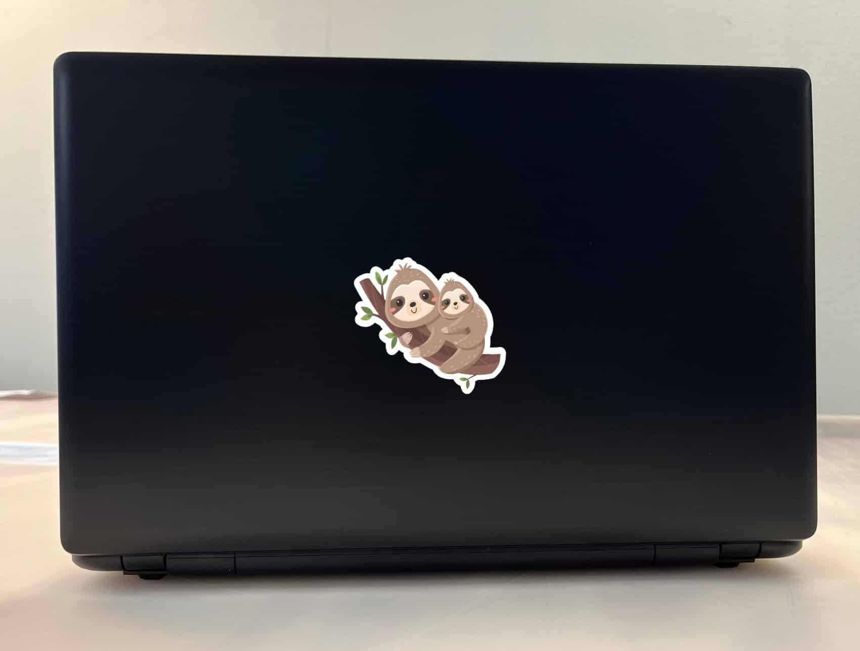 StickerTalk Cartoon Sloth Vinyl Sticker Sheet, 3 inches by 2.7 inches