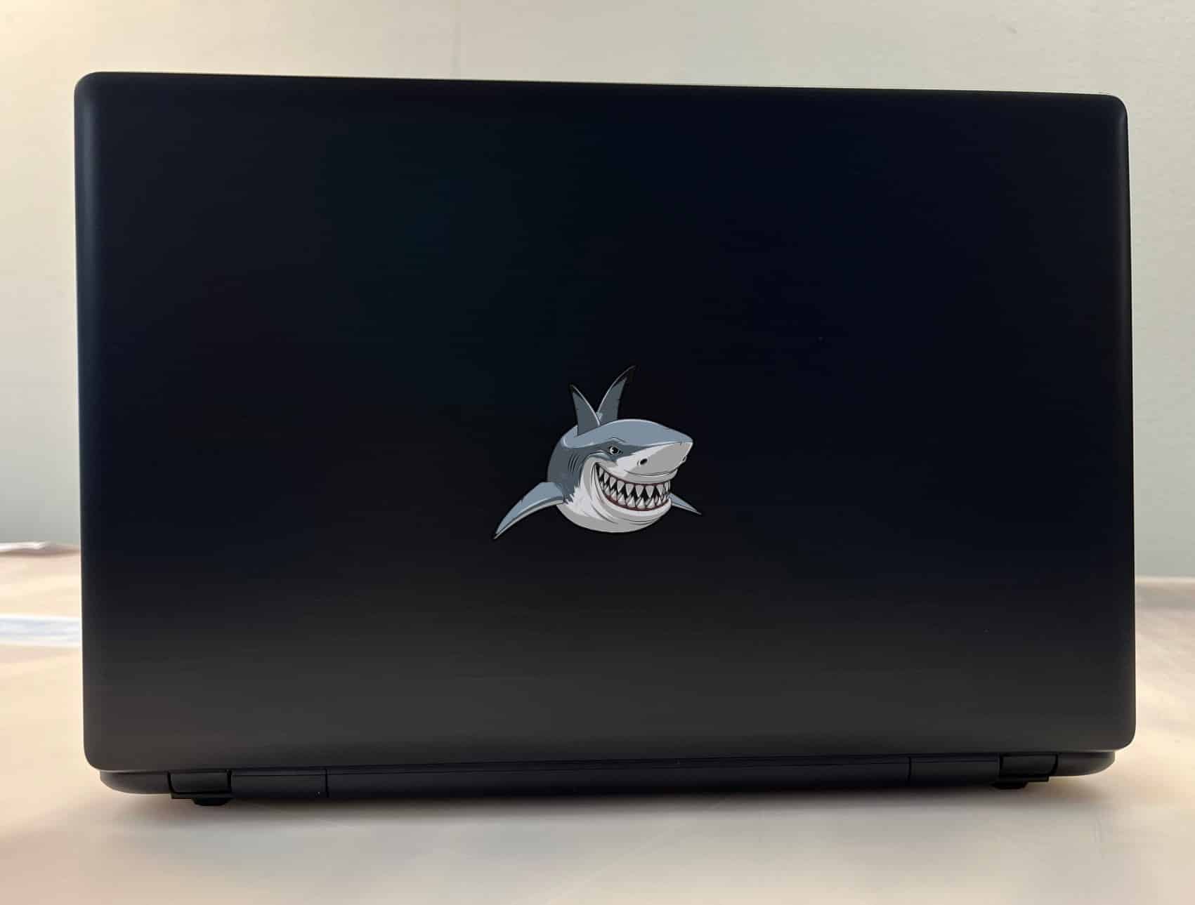 StickerTalk Shark Mirrored Vinyl Sticker Sheet, 3 inches by 2.5 inches