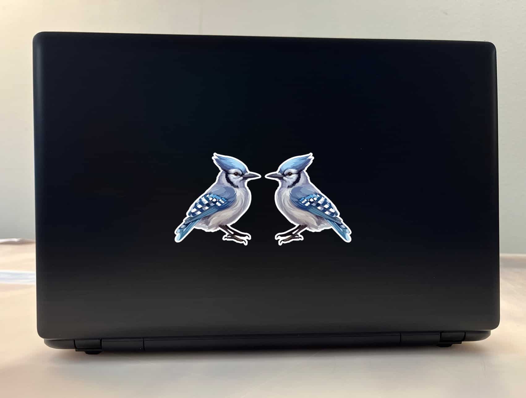 StickerTalk Mirrored Blue Jay Vinyl Sticker Sheet, 2.8 inches by 3 inches