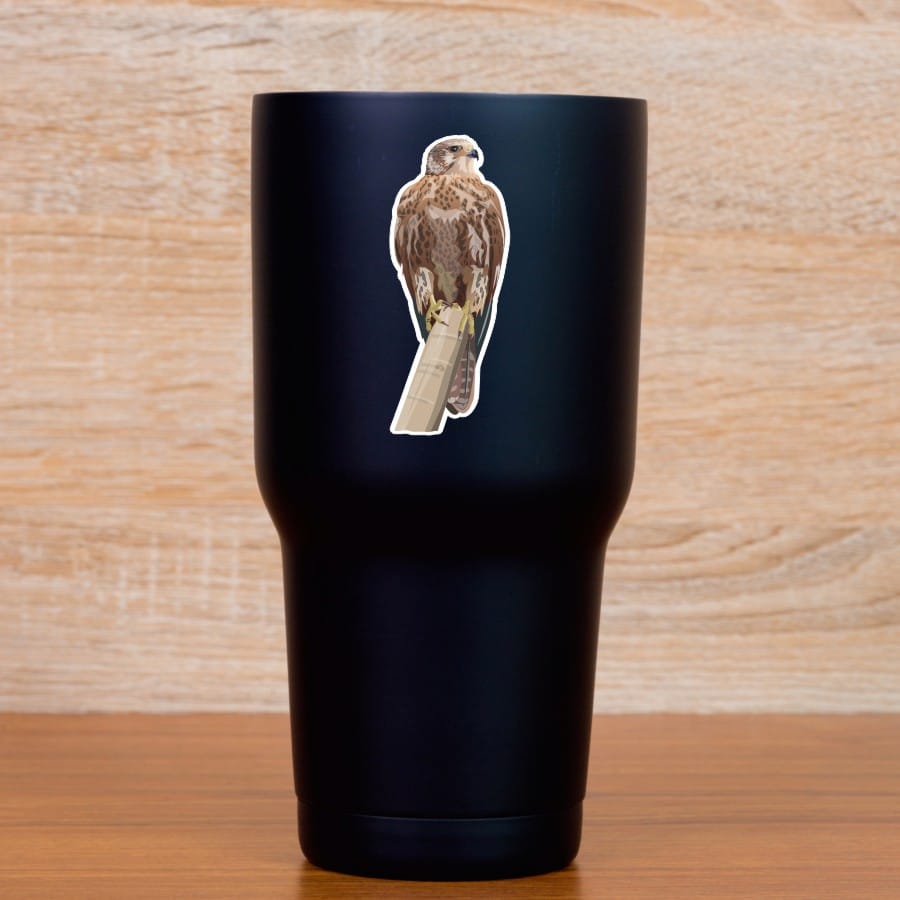 StickerTalk Greater Kestrel Vinyl Sticker Sheet, 1.2 inches by 3 inches
