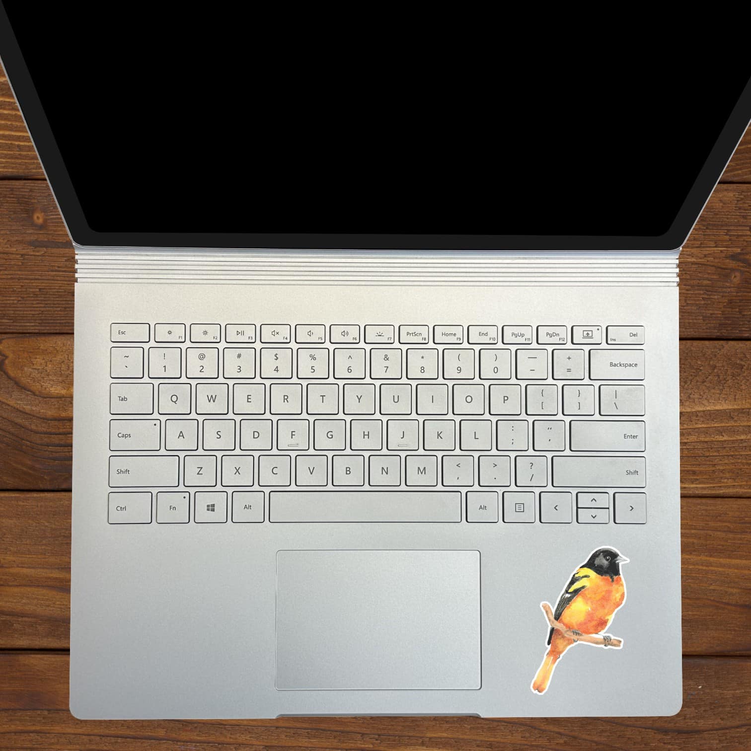 StickerTalk Mirrored Oriole Vinyl Sticker Sheet, 2 inches by 3 inches