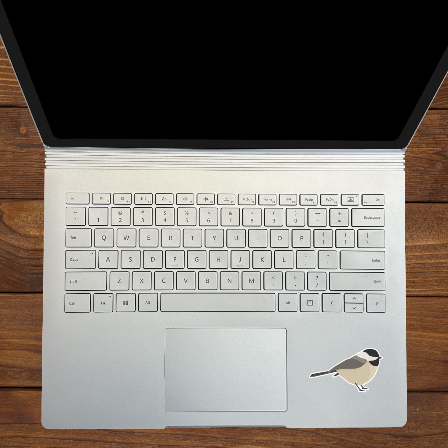 StickerTalk Mirrored Carolina Chickadee Vinyl Sticker Sheet, 2.5 inches by 1.5 inches