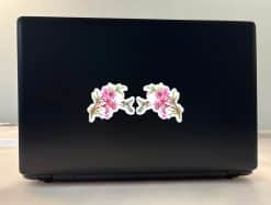 StickerTalk Mirrored Watercolor Hummingbird Vinyl Sticker Sheet, 3 inches by 2.5 inches