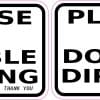 StickerTalk No Double Dipping Vinyl Sticker Sheet, 3 inches by 2 inches