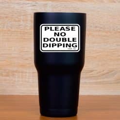 StickerTalk No Double Dipping Vinyl Sticker Sheet, 3 inches by 2 inches