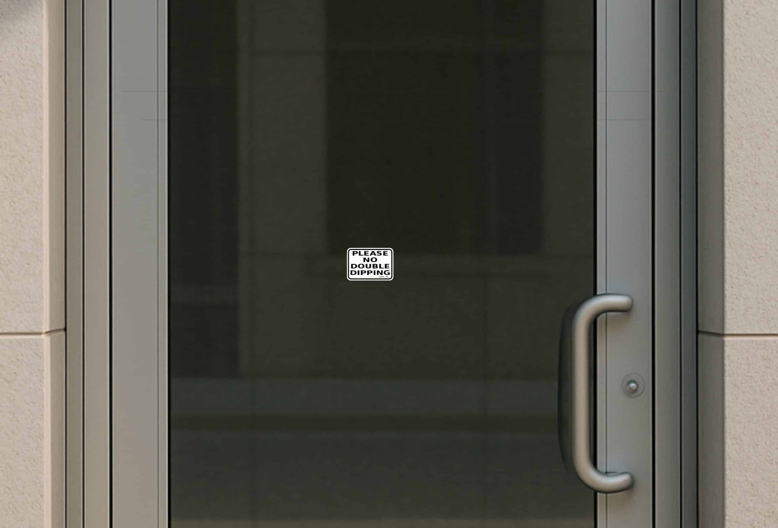 StickerTalk No Double Dipping Vinyl Sticker Sheet, 3 inches by 2 inches