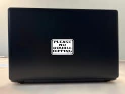 StickerTalk No Double Dipping Vinyl Sticker Sheet, 3 inches by 2 inches