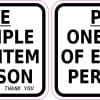 StickerTalk One Sample of Each Item Vinyl Sticker Sheet, 3 inches by 2 inches