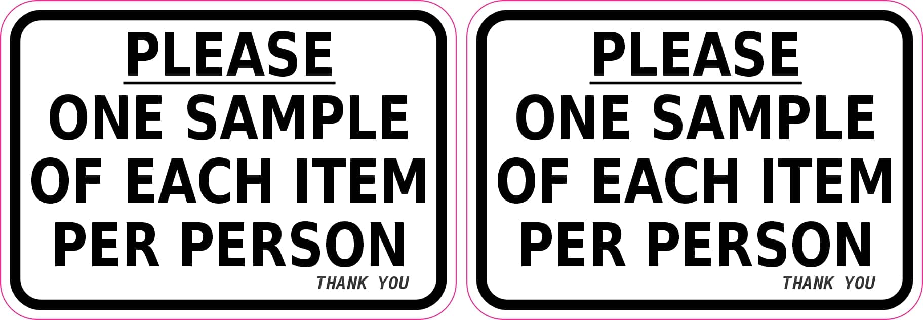 StickerTalk One Sample of Each Item Vinyl Sticker Sheet, 3 inches by 2 inches
