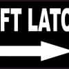 StickerTalk Lift Latch Right Arrow Vinyl Sticker, 5 inches by 3 inches
