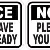 StickerTalk Have ID Ready Vinyl Sticker Sheet, 3 inches by 2 inches