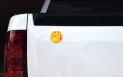 StickerTalk Kissy Face Emoticon Vinyl Sticker Sheet, 3 inches by 3 inches