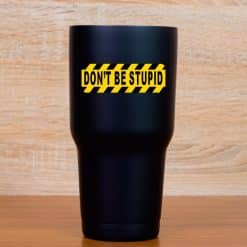 StickerTalk Don't Be Stupid Vinyl Sticker Sheet, 3 inches by 1 inch
