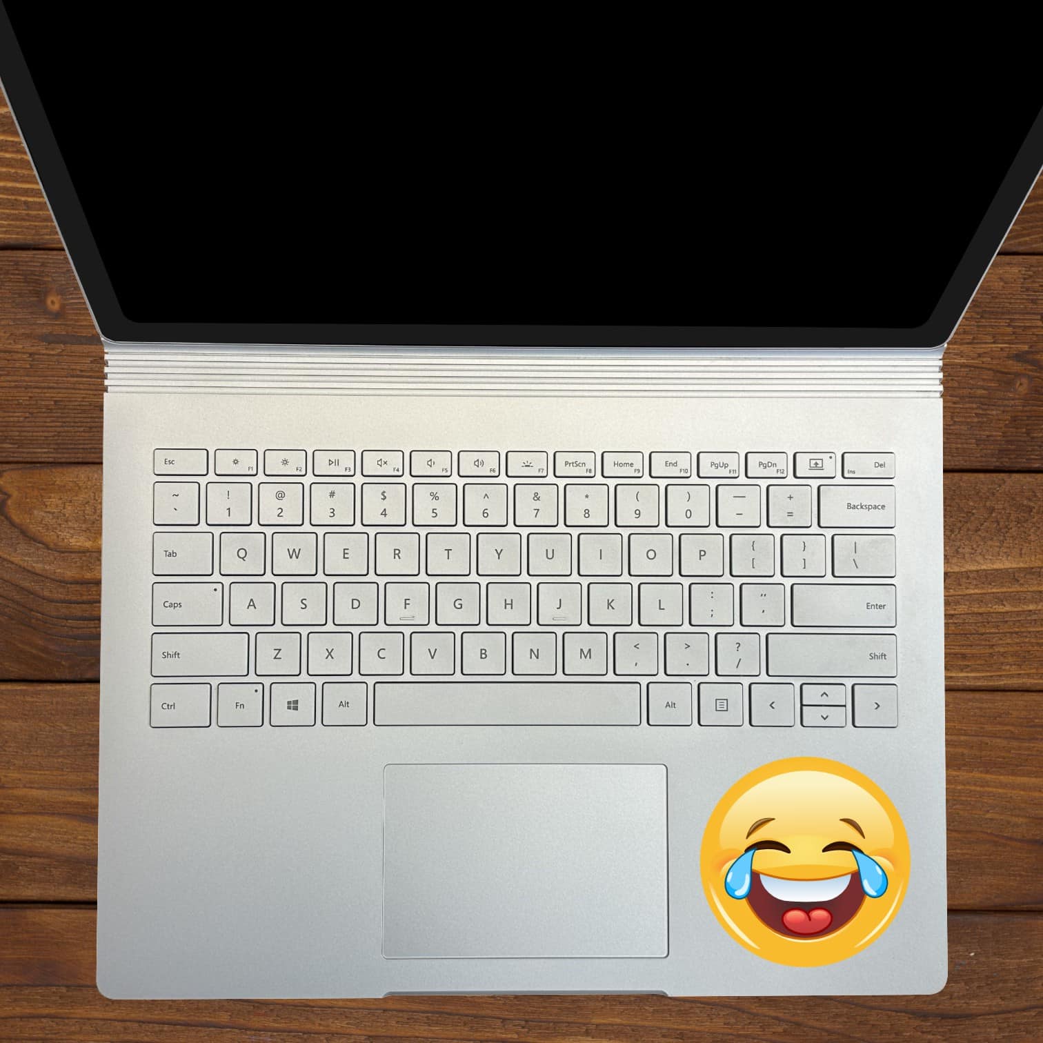 StickerTalk Laugh Crying Emoticon Vinyl Sticker Sheet, 3 inches by 3 inches