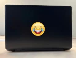 StickerTalk Laugh Crying Emoticon Vinyl Sticker Sheet, 3 inches by 3 inches
