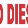 StickerTalk Red Diesel Magnet, 10 inches by 4 inches