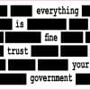 StickerTalk Everything is Fine Trust Your Government Redacted Magnet, 5 inches by 3 inches