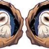 StickerTalk Owl in a Tree Vinyl Sticker Sheet, 3 inches by 3 inches