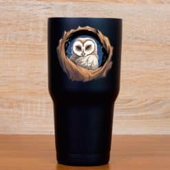 StickerTalk Owl in a Tree Vinyl Sticker Sheet, 3 inches by 3 inches