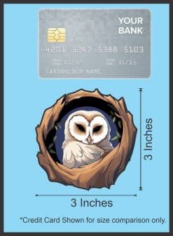 StickerTalk Owl in a Tree Vinyl Sticker Sheet, 3 inches by 3 inches