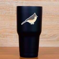 StickerTalk Mirrored Tufted Titmouse Vinyl Sticker Sheet, 2.5 inches by 1.8 inches