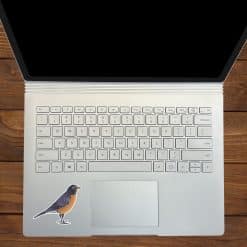 StickerTalk Mirrored Robin Vinyl Sticker Sheet, 3 inches by 2.5 inches