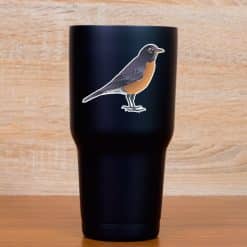 StickerTalk Mirrored Robin Vinyl Sticker Sheet, 3 inches by 2.5 inches