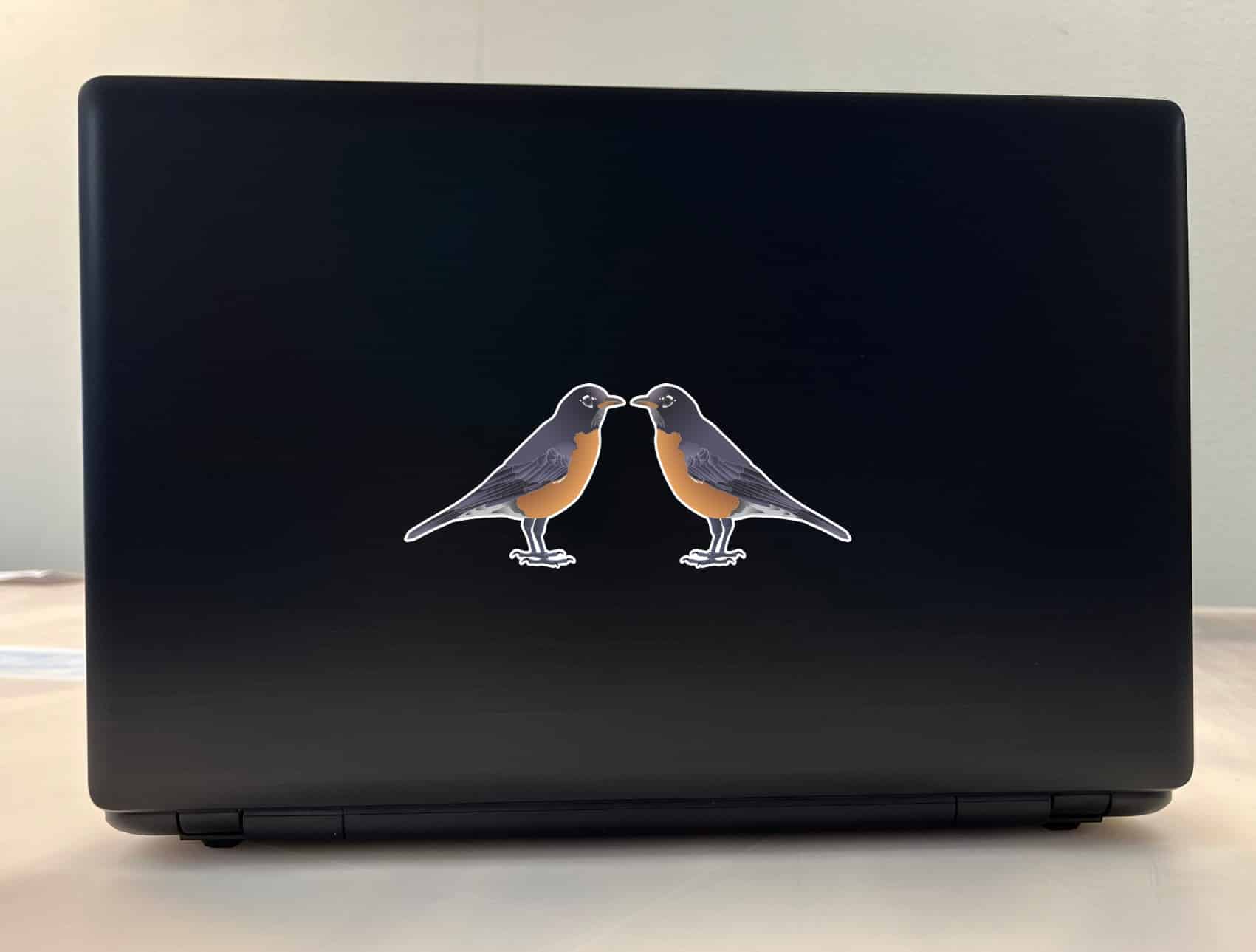 StickerTalk Mirrored Robin Vinyl Sticker Sheet, 3 inches by 2.5 inches