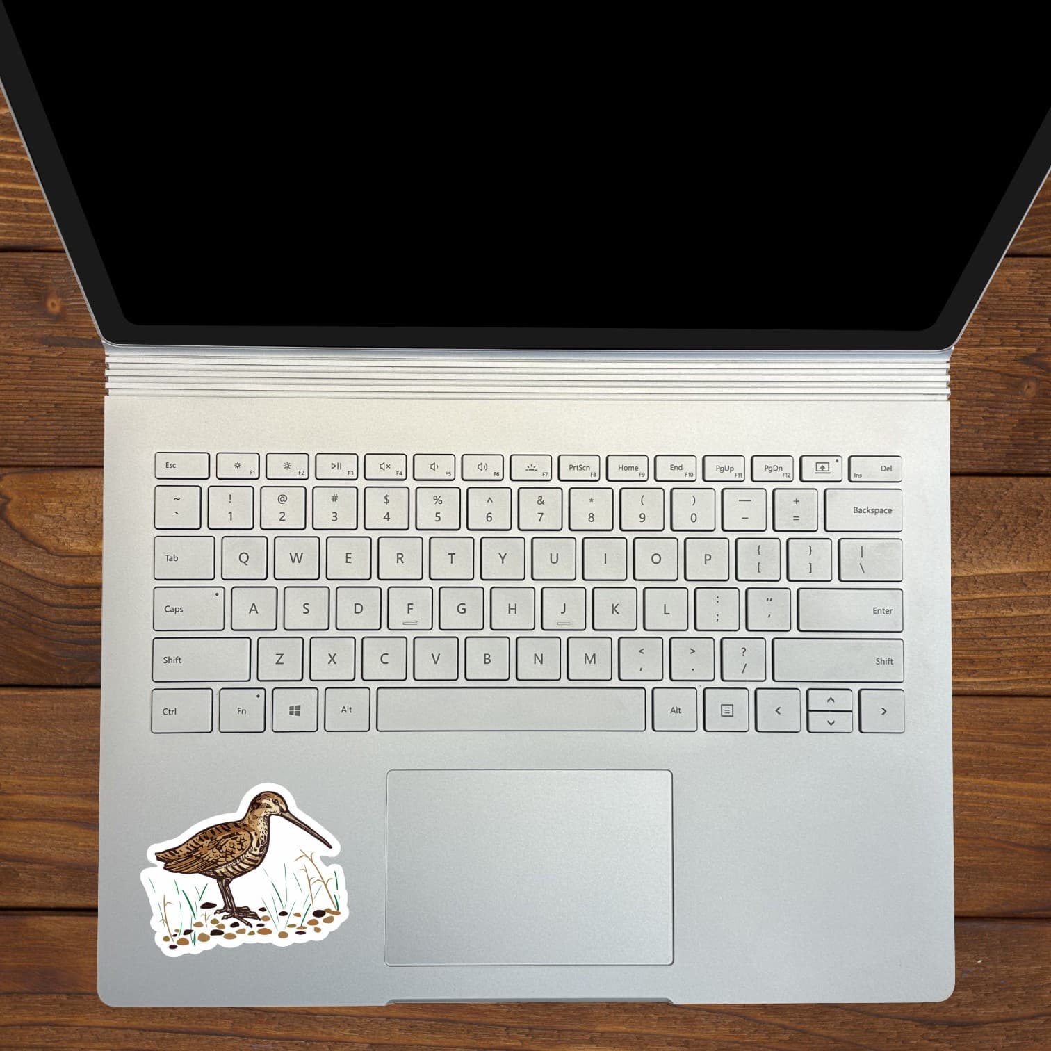 StickerTalk Mirrored Wood Snipe Vinyl Sticker Sheet, 3 inches by 2.5 inches