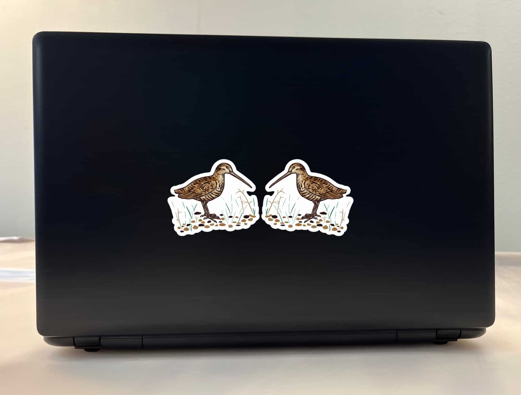 StickerTalk Mirrored Wood Snipe Vinyl Sticker Sheet, 3 inches by 2.5 inches
